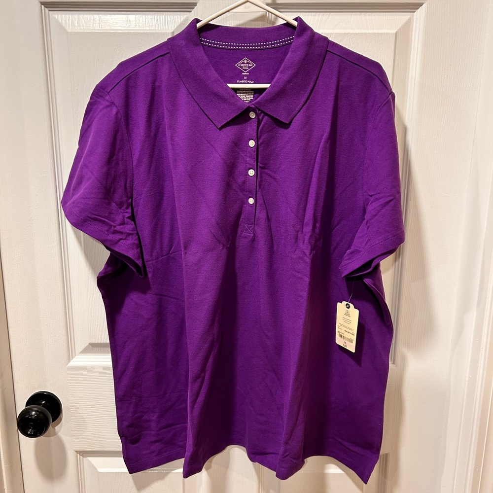 St. John's Bay Purple Button Down Shirt